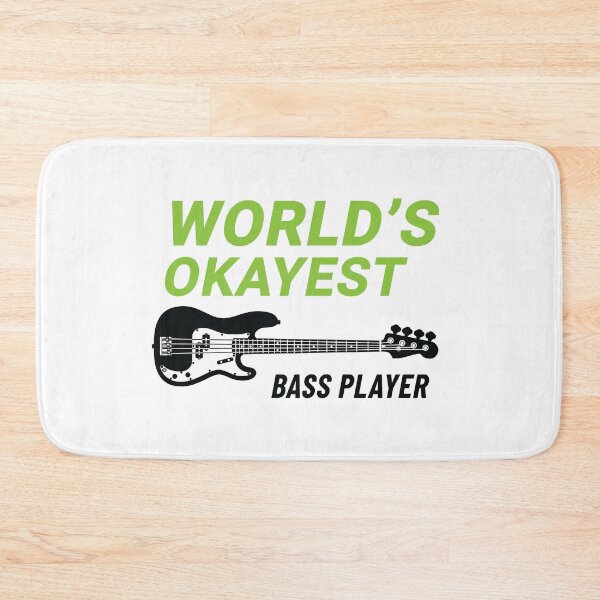 Item preview, World's Okayest Bass Player P-Style Bass Guitar Light Theme designed and sold by nightsworthy.