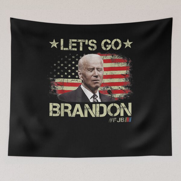 Item preview, Let's Go Brandon Conservative Anti Liberal US Flag designed and sold by Nancyvanpruisen.