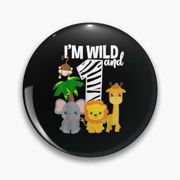 Item preview, Im Wild and 1 Zoo Theme Birthday Safari Jungle Animal designed and sold by MiloszshiZse.