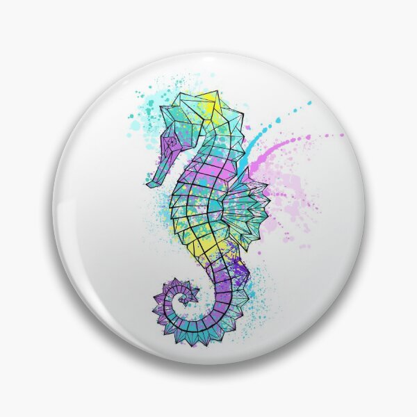 Item preview, Painted Polygonal Seahorse designed and sold by Blackmoon9.