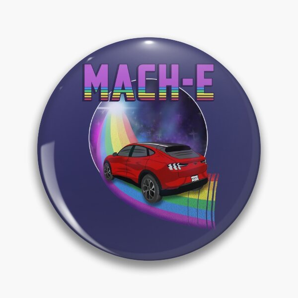 Item preview, Mach-E Rides the Rainbow Galaxy in Rapid Red designed and sold by zealology.