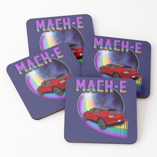 Item preview, Mach-E Rides the Rainbow Galaxy in Rapid Red designed and sold by zealology.