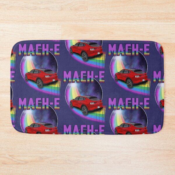 Item preview, Mach-E Rides the Rainbow Galaxy in Rapid Red designed and sold by zealology.
