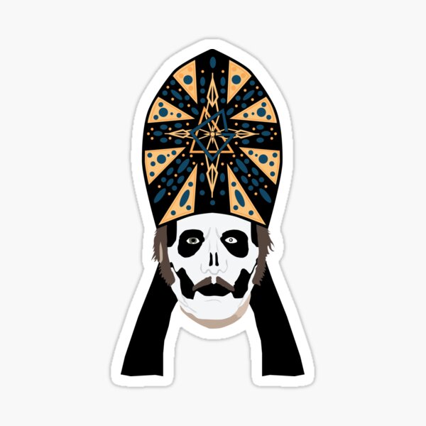 papa-emeritus-iv-ghost-sticker-for-sale-by-angieleedesign-redbubble