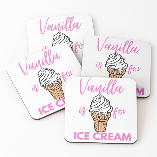 Item preview, Vanilla Is For Ice Cream Pink designed and sold by KinkShoppe.