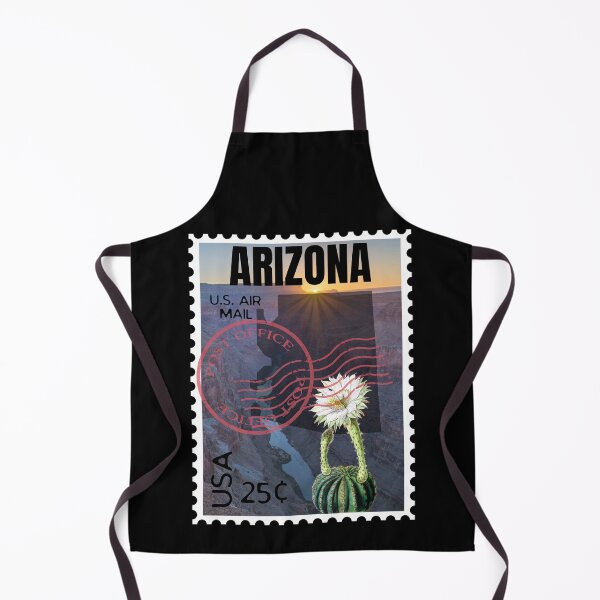 Item preview, Arizona US Postage Stamp With Saguaro Cactus Blossom and Grand Canyon designed and sold by S-JDesigns.