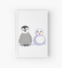 Snow Penguin Hardcover Journal