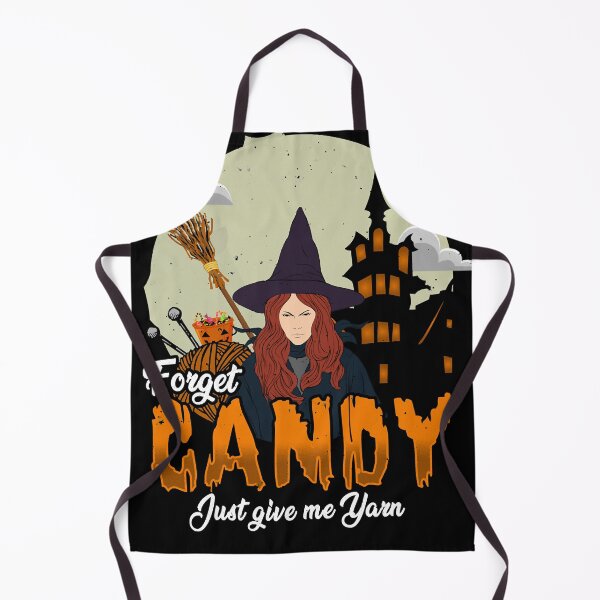 Item preview, Halloween Witch Knitting Saying - Yarn Lover Meme Sweatshirt designed and sold by brandmyers.