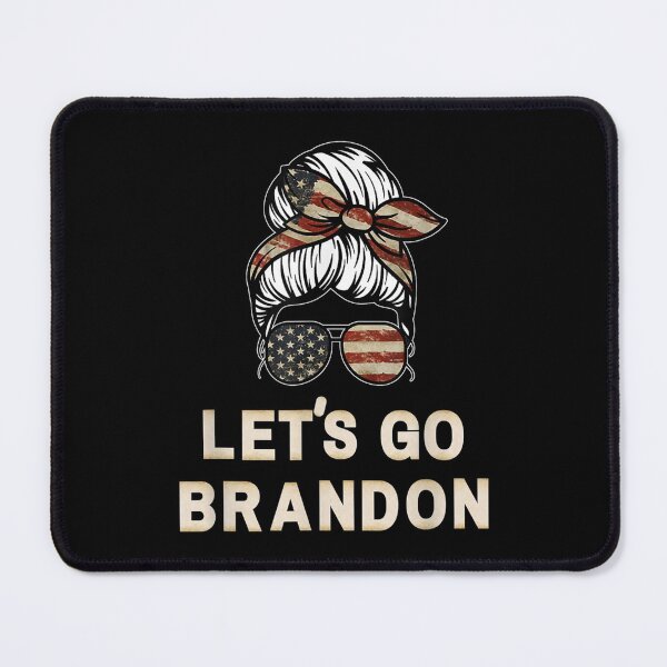 Item preview, Messy Bun Let's Go Brandon Conservative Anti designed and sold by Nancyvanpruisen.