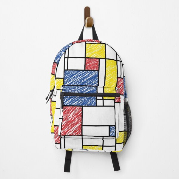 Item preview, Mondrian Scribbles Minimalist De Stijl Modern Art © fatfatin designed and sold by fatfatin.