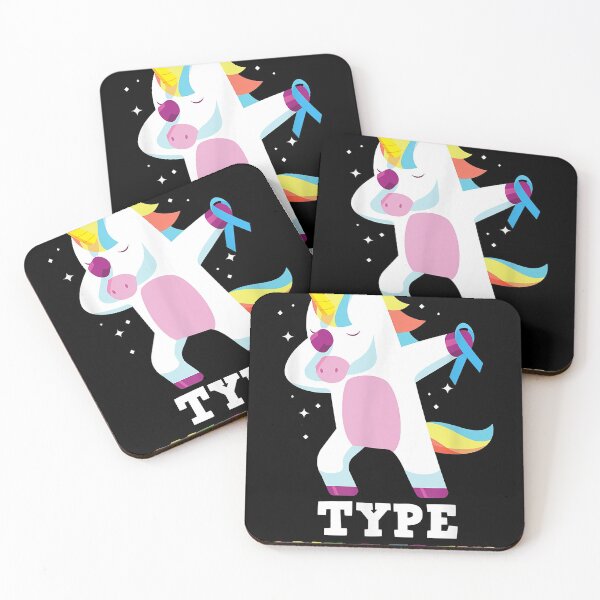 Item preview, Funny Diabetic Type 1 Diabetes T1D Type One-Derful Unicorn designed and sold by nellieharper.