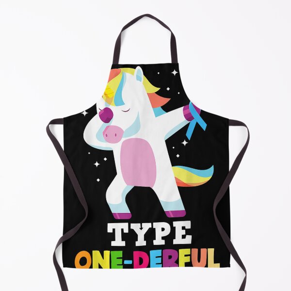Item preview, Funny Diabetic Type 1 Diabetes T1D Type One-Derful Unicorn designed and sold by nellieharper.