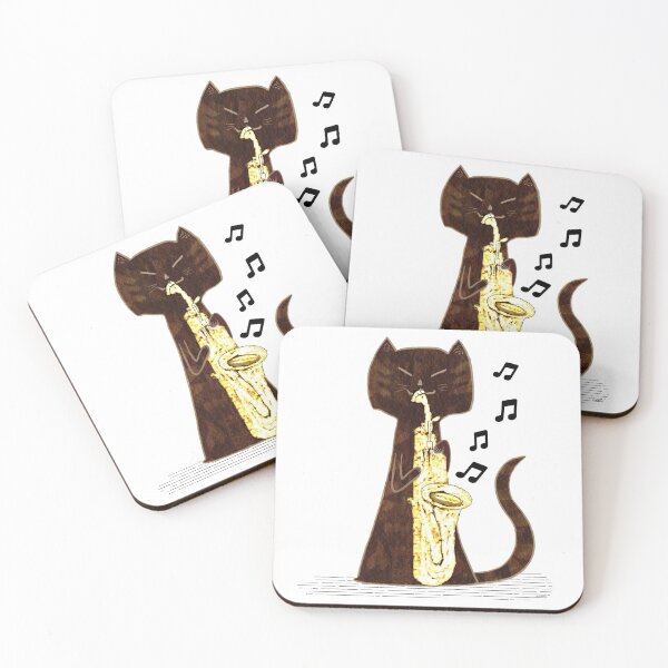 Item preview, Cool Sax Cat designed and sold by Lilmonsto.