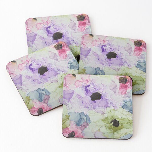Item preview, Colorful Abstract Flowers- Ink Art designed and sold by Kathleen Douglas.