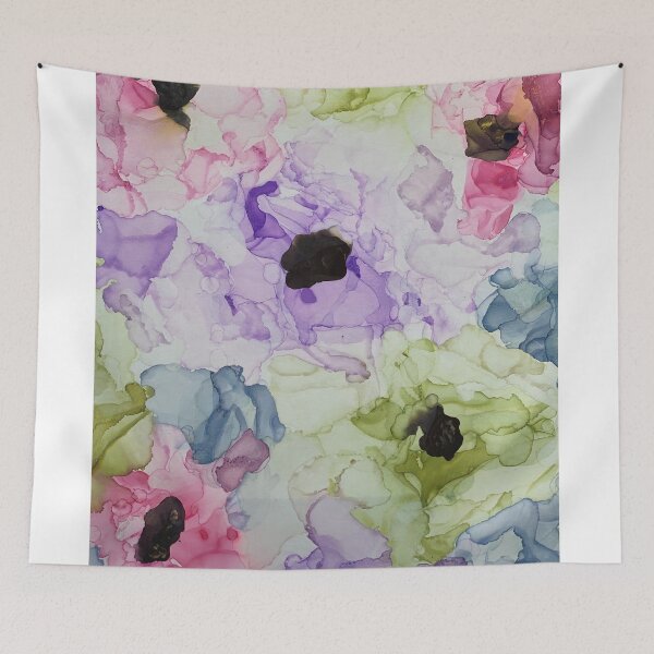Item preview, Colorful Abstract Flowers- Ink Art designed and sold by Kathleen Douglas.