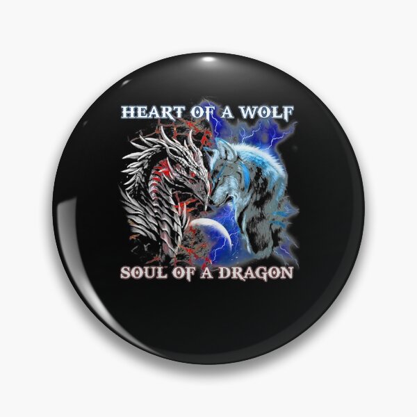 Item preview, Heart Of Wolf Soul Of A Dragon - Cool dragon - wolf warrior designed and sold by brandmyers.