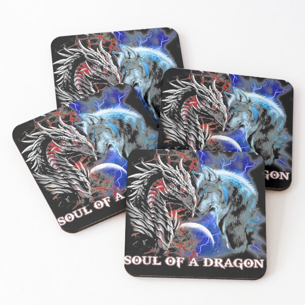 Item preview, Heart Of Wolf Soul Of A Dragon - Cool dragon - wolf warrior designed and sold by brandmyers.