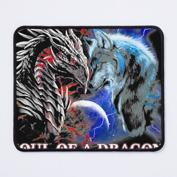 Item preview, Heart Of Wolf Soul Of A Dragon - Cool dragon - wolf warrior designed and sold by brandmyers.