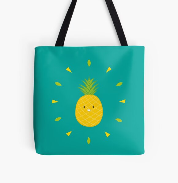 Shiny Pineapple Tote bag doublé
