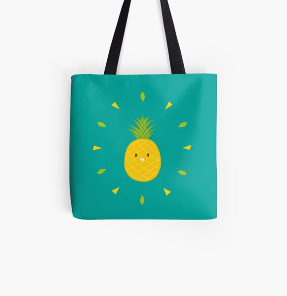 Shiny Pineapple Tote bag doublé