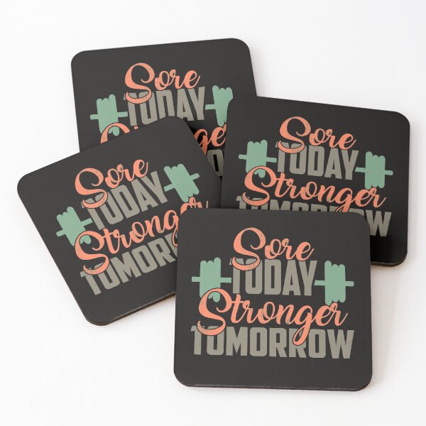 Item preview, Sore Today Stronger Tomorrow -  Gym Slogan designed and sold by motivationaltee.