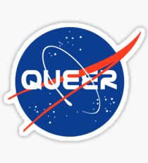 Queer - Nasa inspired logo Sticker