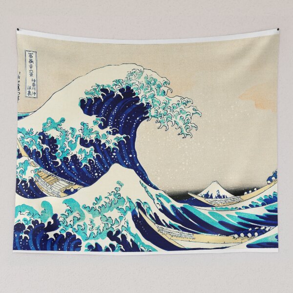 Item preview, Kanazawa Oki Nami Ura, by Katsushika Hokusai (1760-1849) designed and sold by lamalee.