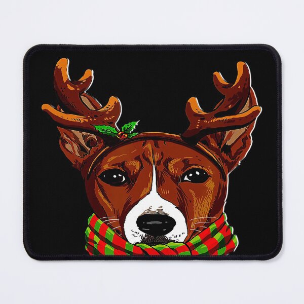 Item preview, Basenji Christmas Reindeer Antlers Dog Xmas Gift designed and sold by BegayStore.