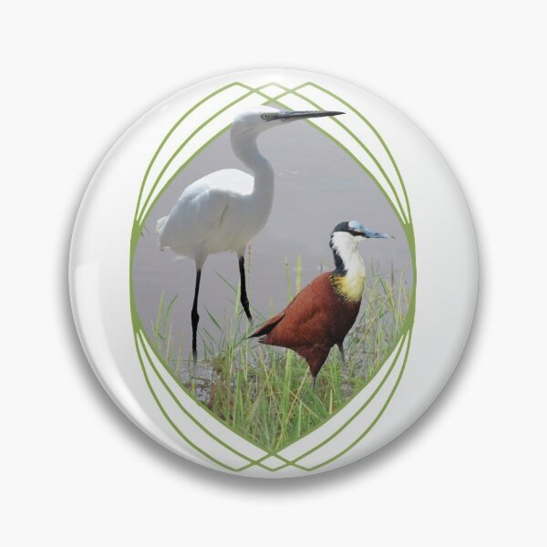 Item preview, Little egrets and jacobes are birds in Kenya / Africa designed and sold by TShirtsundMehr.