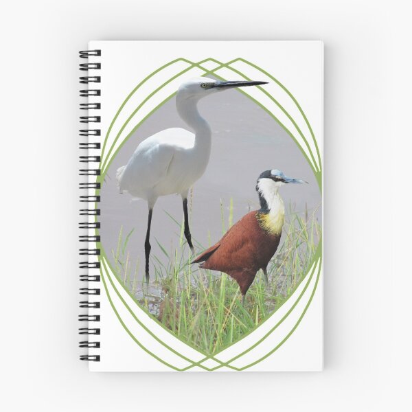 Item preview, Little egrets and jacobes are birds in Kenya / Africa designed and sold by TShirtsundMehr.