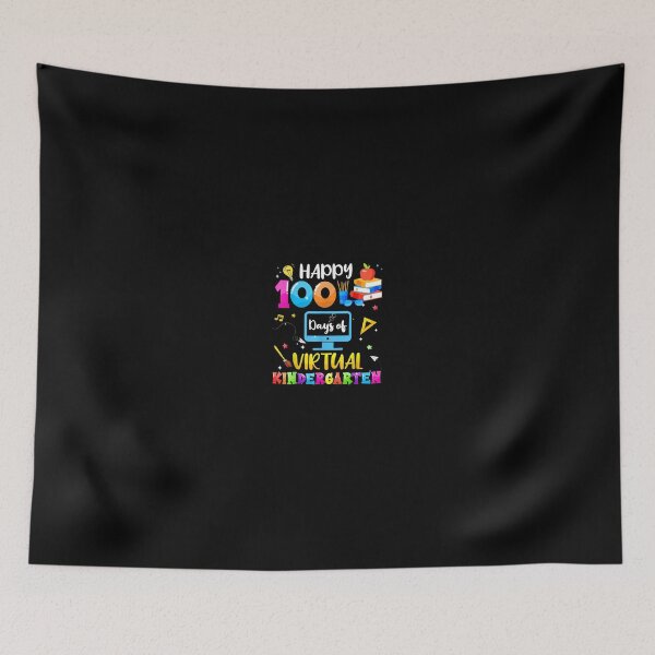 Item preview, Happy 100th Day Of School Virtual Learning Kindergarten designed and sold by JaisonshiJan.