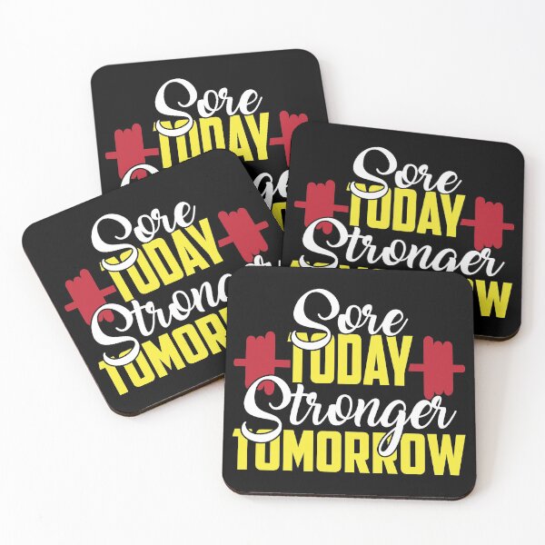 Item preview, Sore Today Stronger Tomorrow - Motivational Gym  designed and sold by motivationaltee.