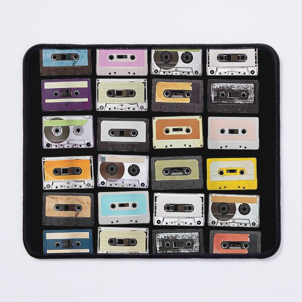 Item preview, Cassette Tapes Mixtapes 1980s Radio Music Graphic Print designed and sold by Chanielshian.