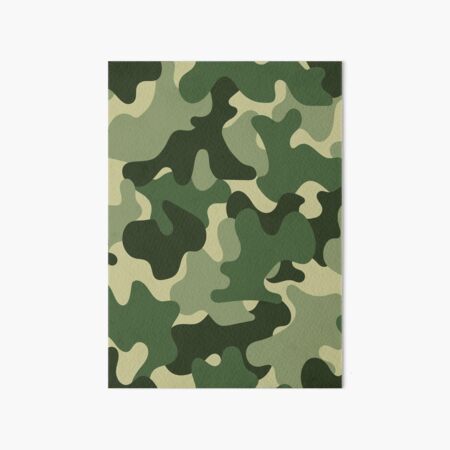 Army Green Camo Camouflage Print | Art Board Print