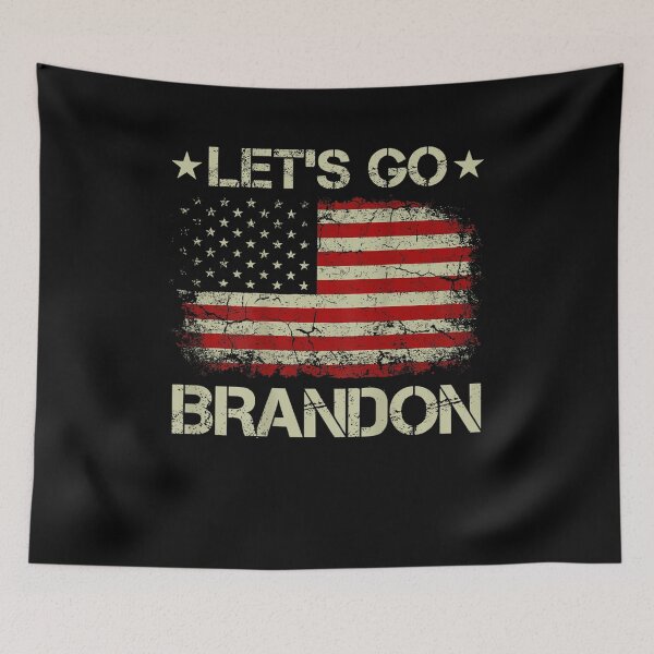 Item preview, Let's Go Brandon Vintage American Flag Patriotic designed and sold by Nancyvanpruisen.