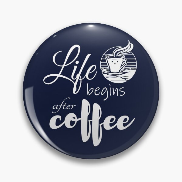 Item preview, La vida comienza después del café blanco designed and sold by PrintDarling.