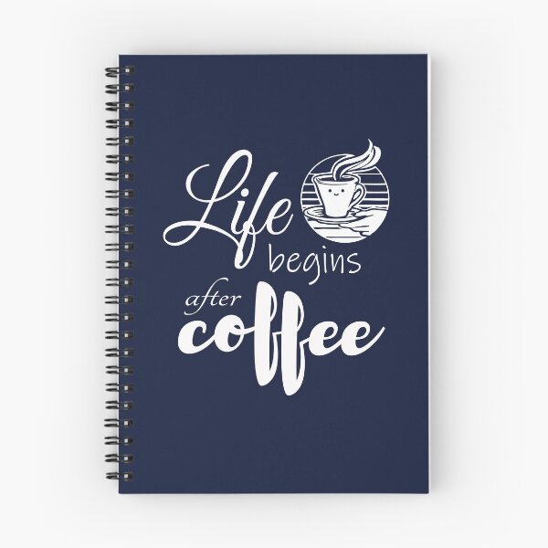Item preview, La vida comienza después del café blanco designed and sold by PrintDarling.