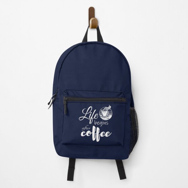 Item preview, Life Begins After Coffee White designed and sold by PrintDarling.