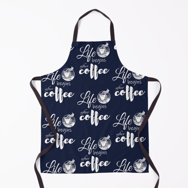 Item preview, Life Begins After Coffee White designed and sold by PrintDarling.