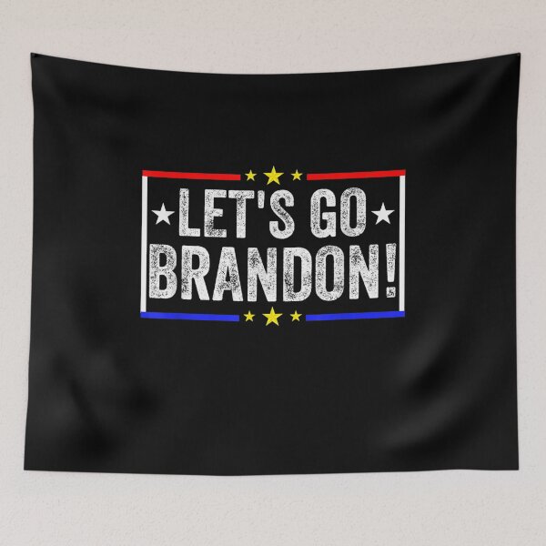 Item preview, Let's Go Brandon Conservative Anti Liberal US Flag designed and sold by Nancyvanpruisen.