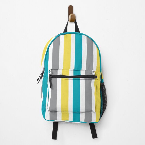 Item preview, Aqua, Gray and Yellow Stripes Pattern designed and sold by Dreaming-Cocoon.