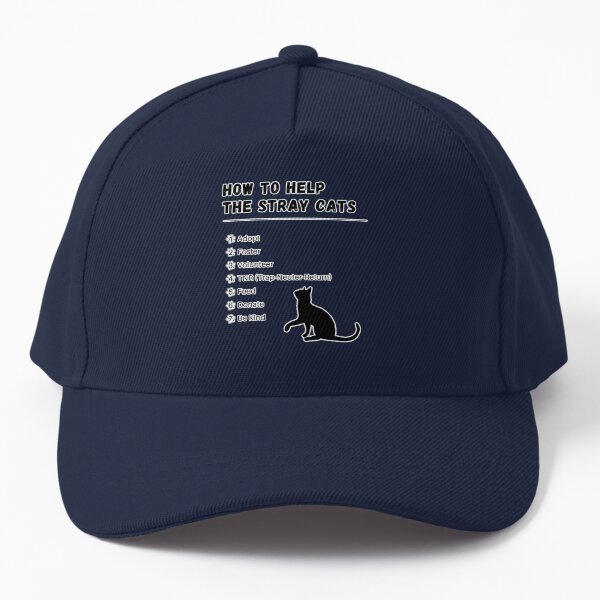 How to Help the Stray Cats Design Baseball Cap