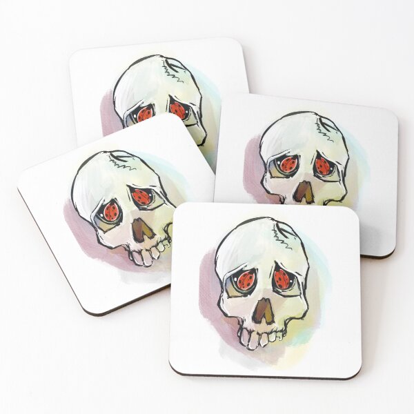 Item preview, The skull with the ladybug eyes designed and sold by piaggioart.