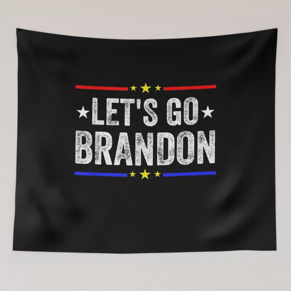 Item preview, Let's Go Brandon Conservative Anti Liberal US Flag designed and sold by Nancyvanpruisen.