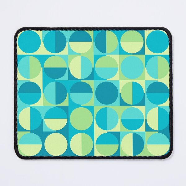 Item preview, Mid Century Mermaid Retro Squares & Circles designed and sold by weirdAffect.