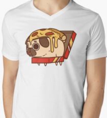Puglie Pizza T-Shirt mit V-Ausschnitt für Männer