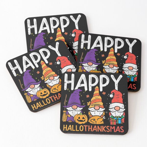 Artikelvorschau, Zwerge Happy Hallothanksmas Halloween Thanksgiving Weihnachten entworfen und verkauft von Peterknigh.