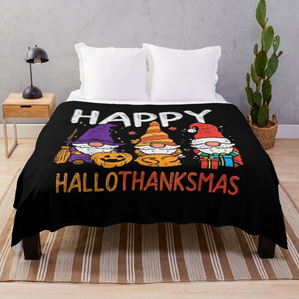 Artikelvorschau, Zwerge Happy Hallothanksmas Halloween Thanksgiving Weihnachten entworfen und verkauft von Peterknigh.
