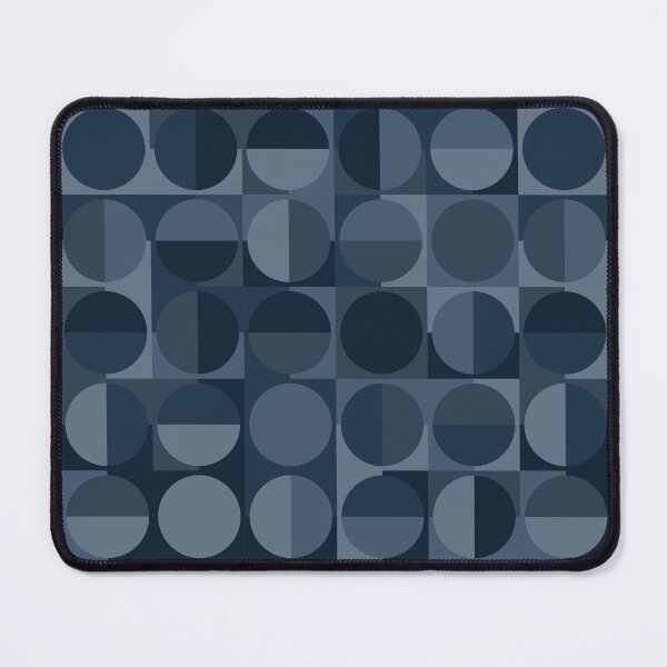 Item preview, Slate Blue Style Retro Squares & Circles designed and sold by weirdAffect.