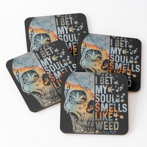 Item preview, I Bet My Soul Smells Like Weed Skull Cannabis Funny designed and sold by brandmyers.